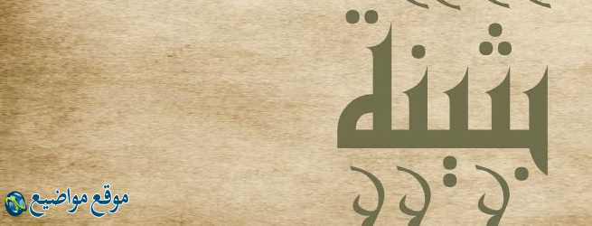 معنى اسم بثينة في الإسلام والمنام معنى اسم بثينة وصفاته